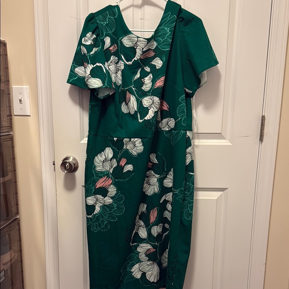Floral Green Dress